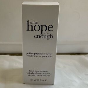 Philosophy When Hope is Not Enough Facial Firming Serum 5.7 oz. Brand NEW IN BOX